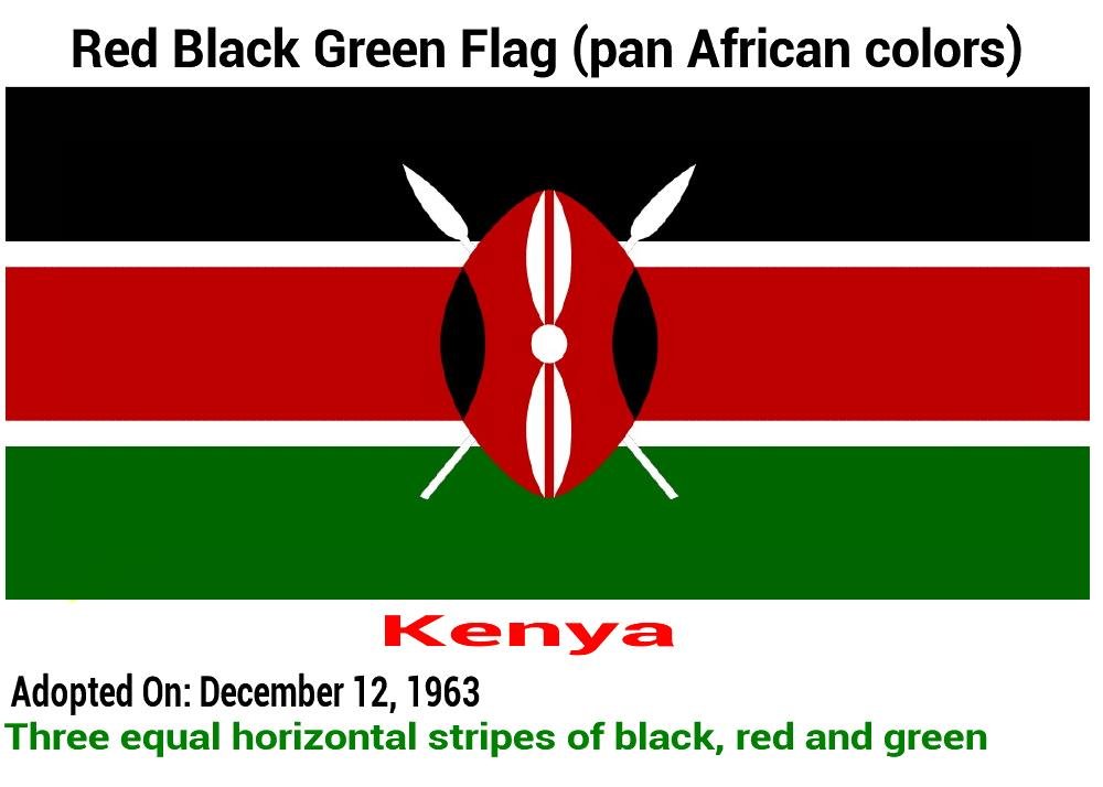 Red Black Green Flag Pan African Colors Countries Symbols Meaning 