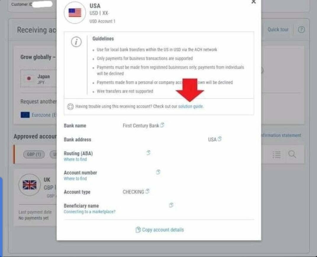 create-payoneer-community-federal-bank-account-2