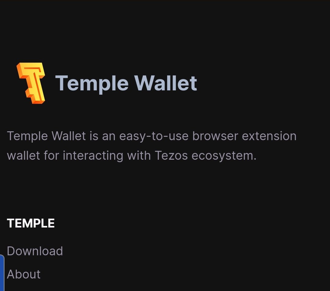 create-tezos-blockchain-temple-wallet